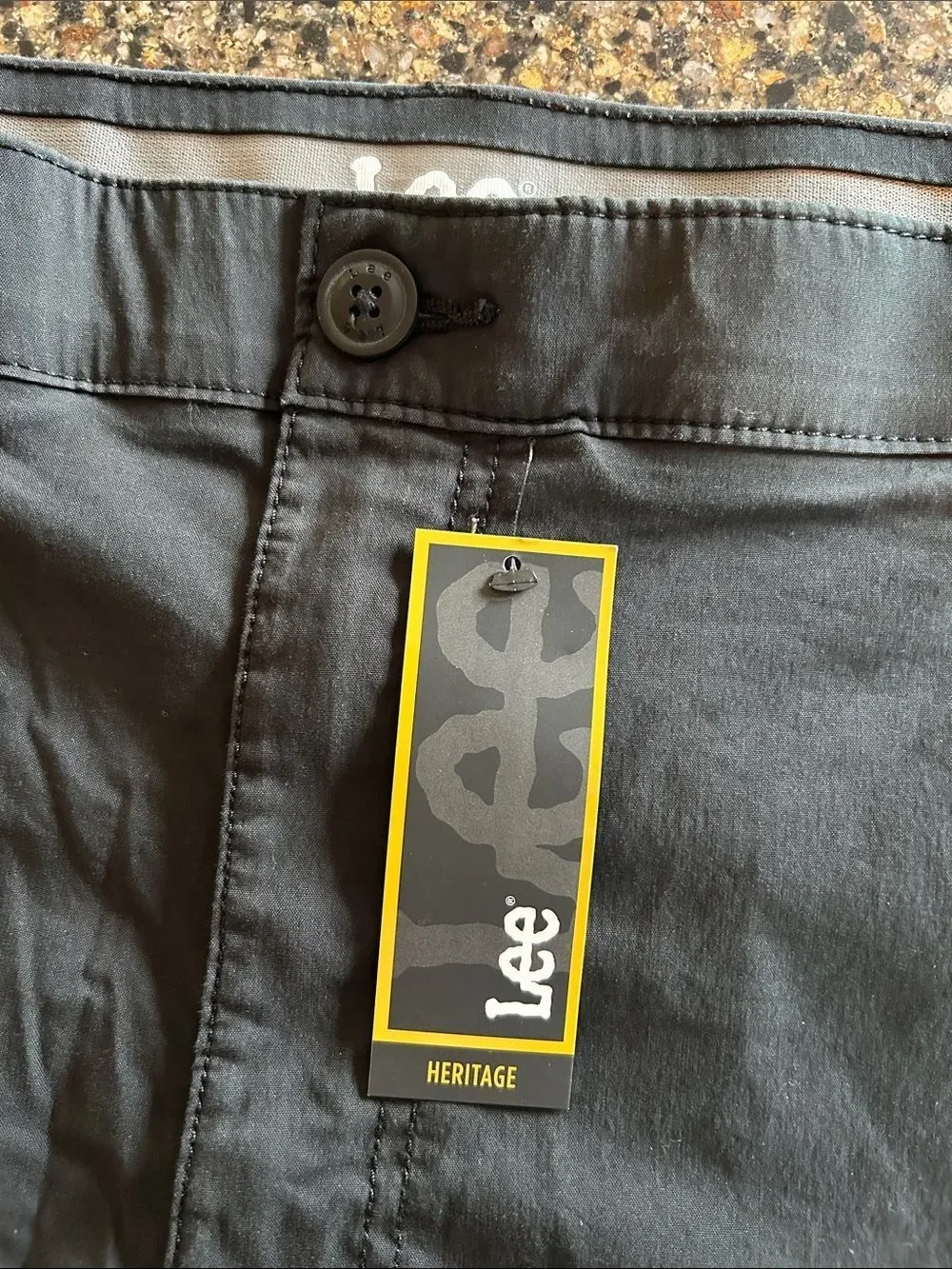 NEW Lee Men's Black Cargo Shorts